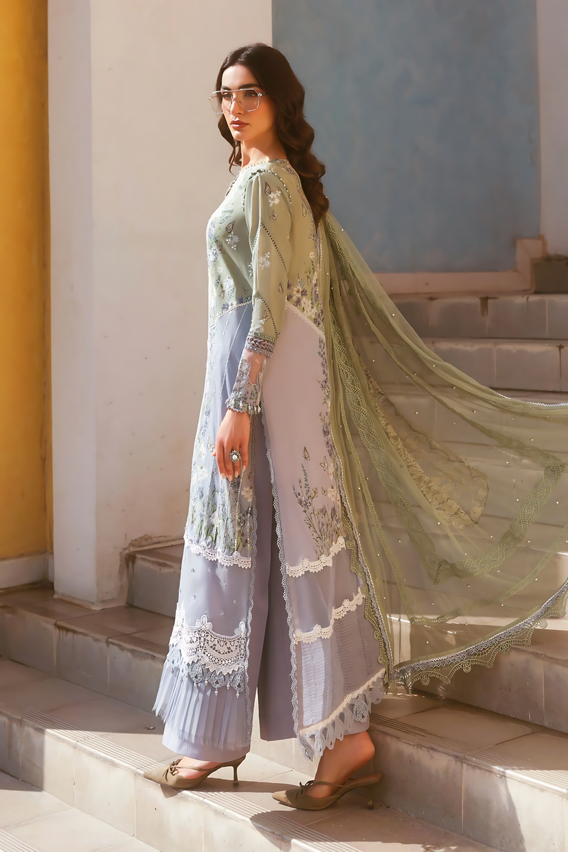 Pakistani Maria B Luxury Lawn Unstitched Three Piece - Sandstone