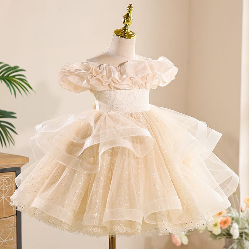 Imported Girls Korean Style Party Dress - Merino