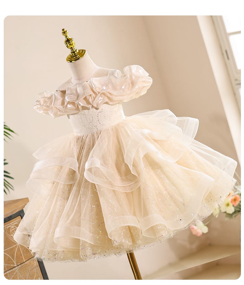 Imported Girls Korean Style Party Dress - Merino