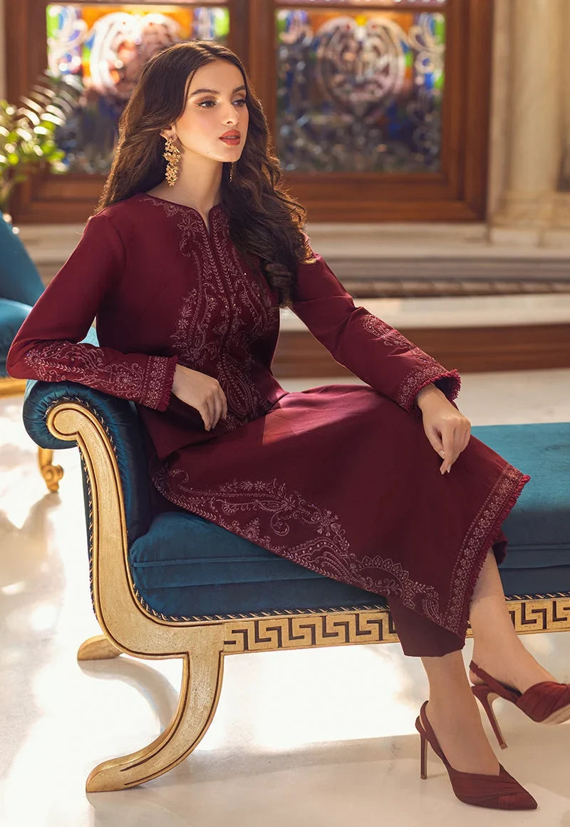 Pakistani Asim Jofa Embroidered Lawn Unstitched Two Piece - Suit AJP-02