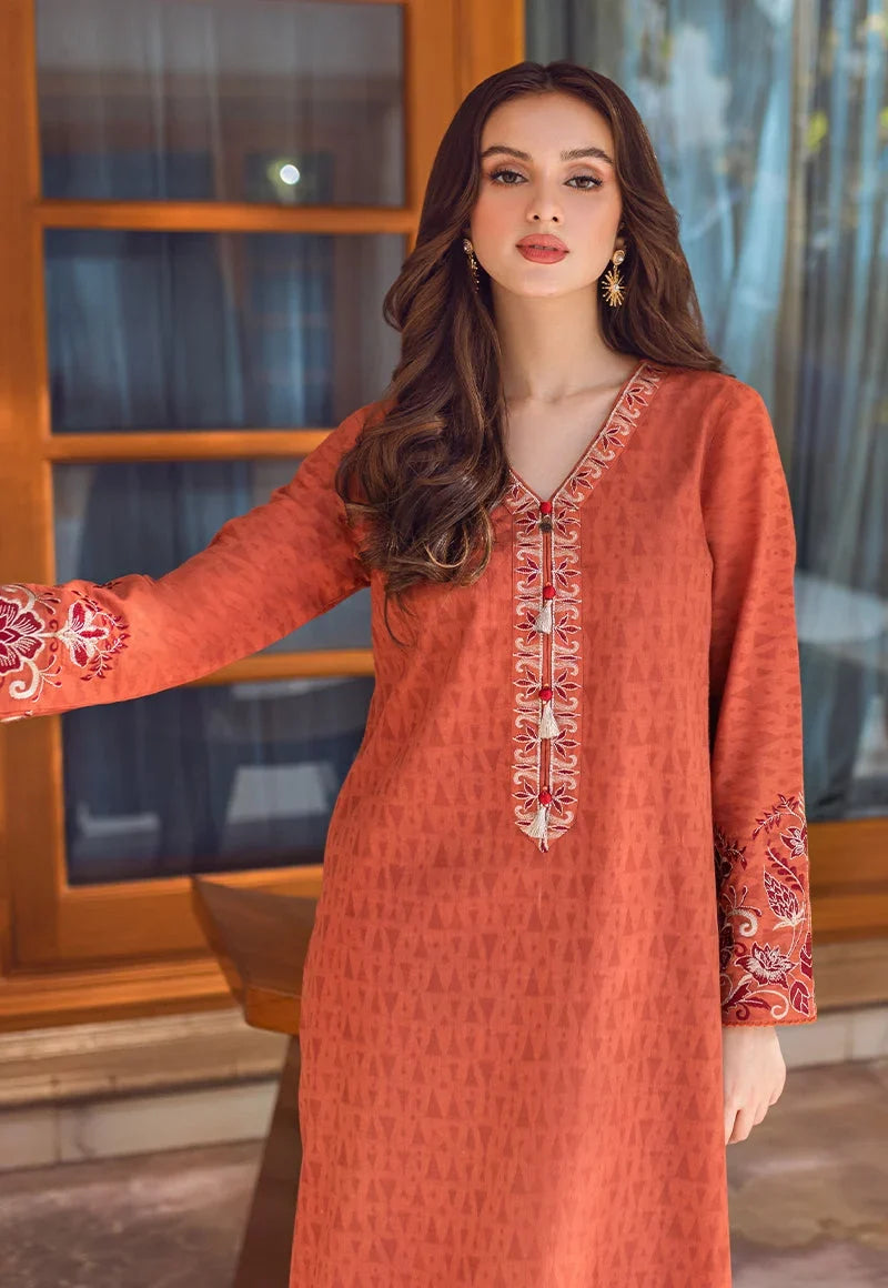 Pakistani Asim Jofa Embroidered Lawn Unstitched Two Piece - AJP-07