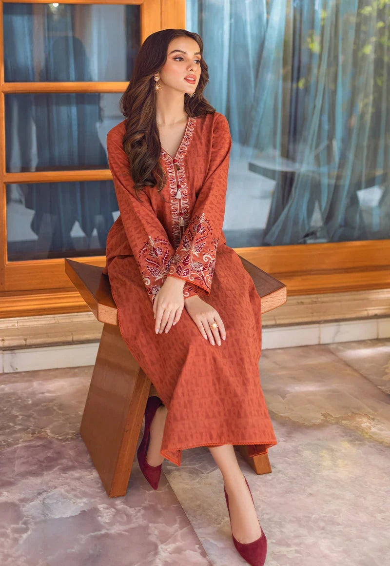 Pakistani Asim Jofa Embroidered Lawn Unstitched Two Piece - AJP-07