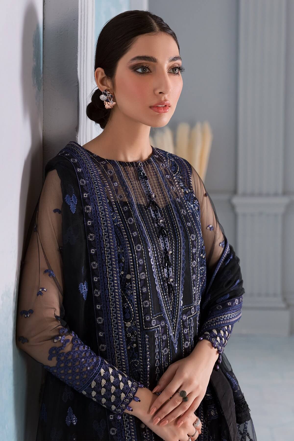 Pakistani Jazmin Iris Luxury Unstitched Three Piece