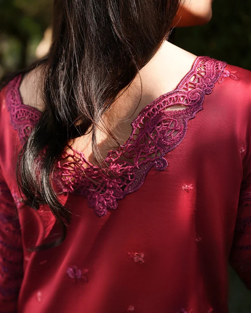 Pakistani Mushq Unstitched Three Piece - Falling Petals