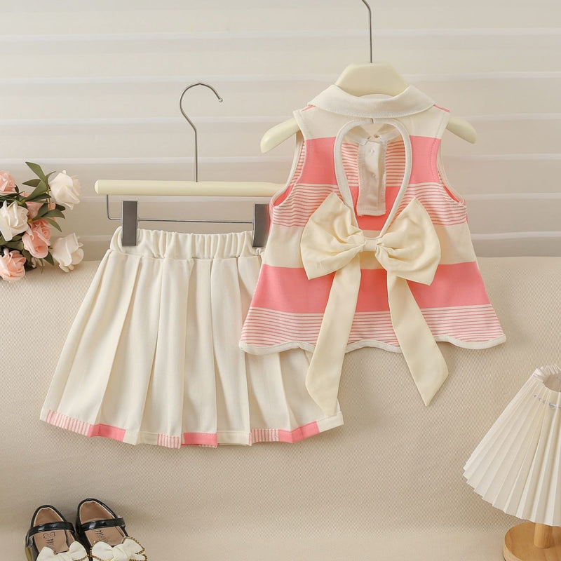 Imported Kids Stylish Top And Pant Set - Light Coral