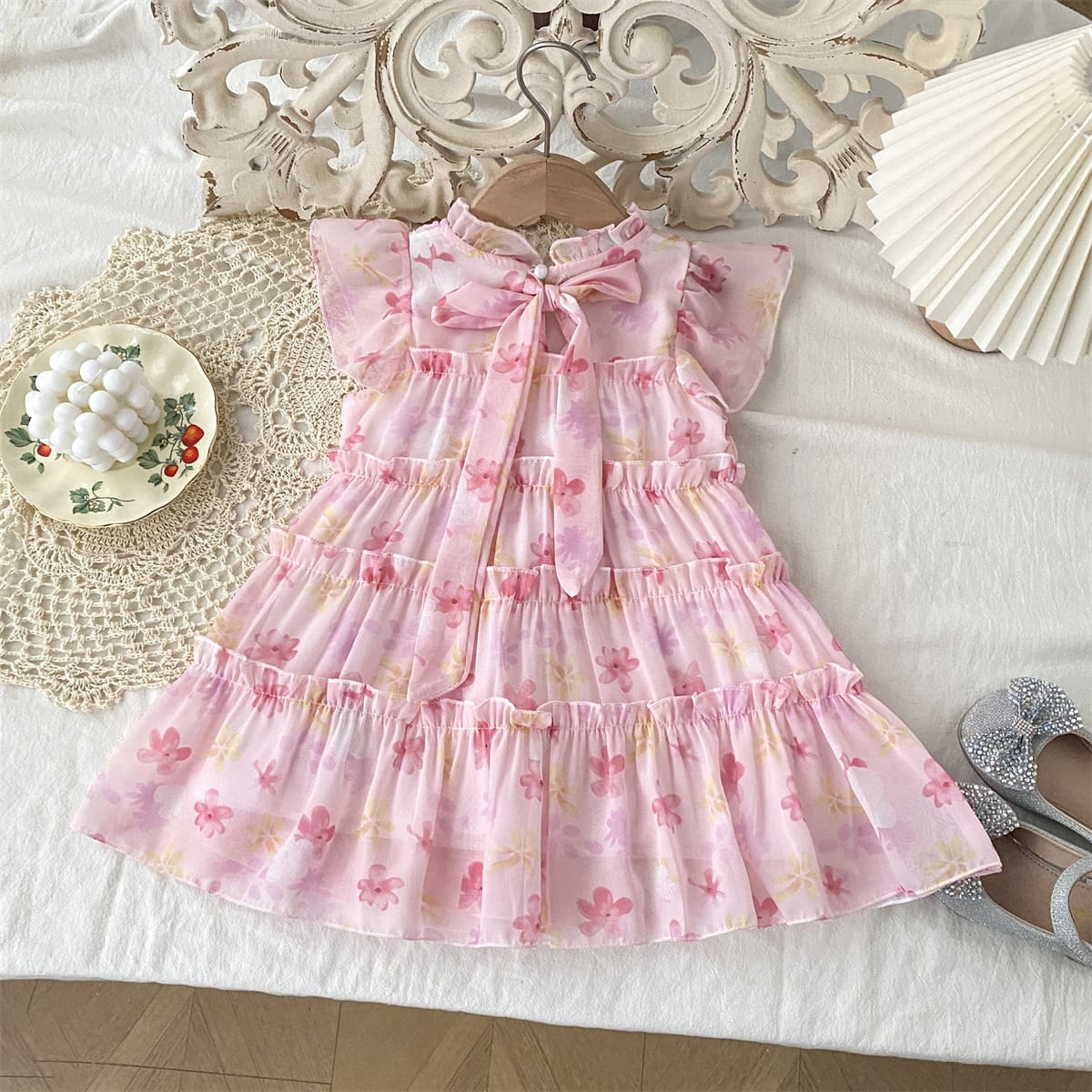 Imported Girls Korean Style Frock - Thistle