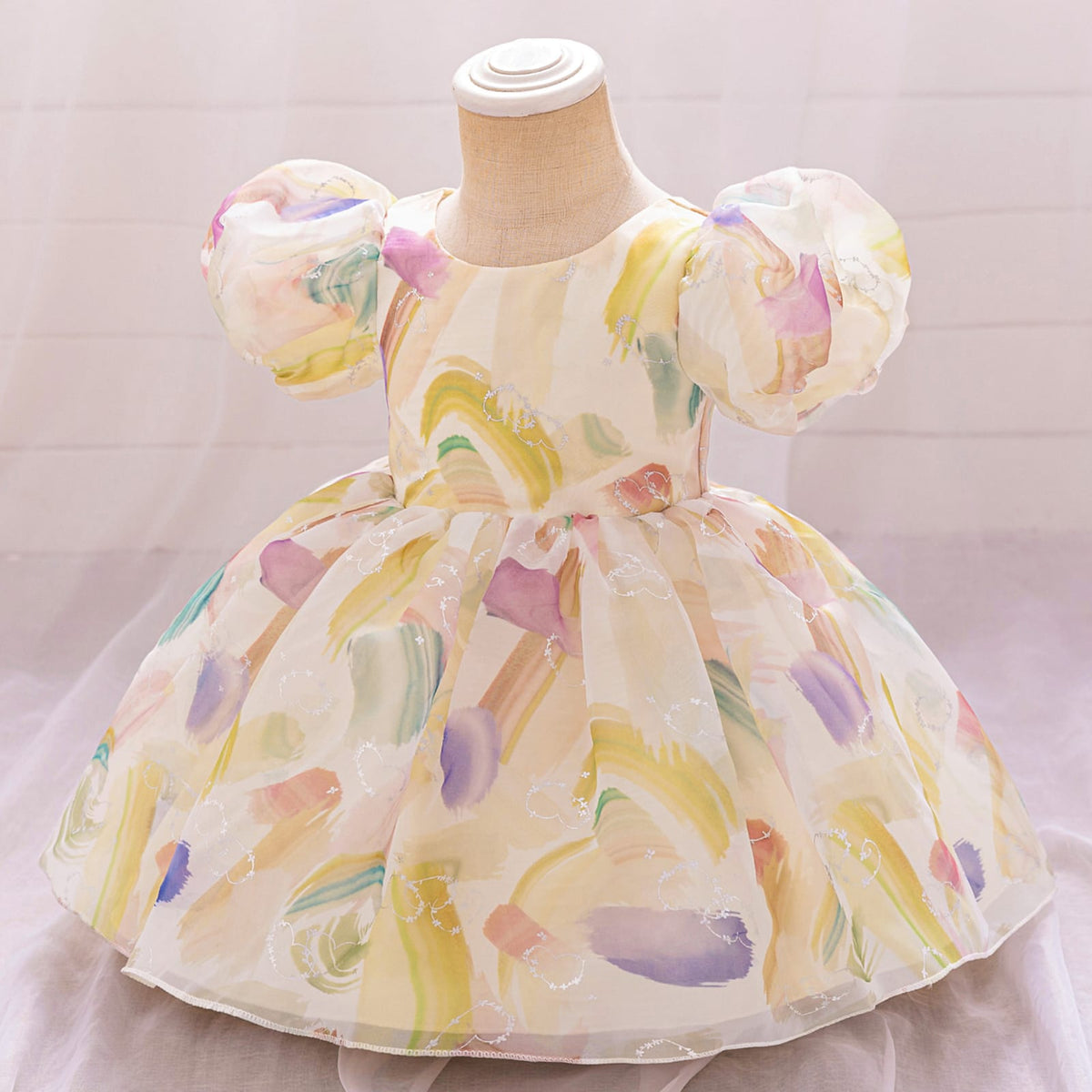 Imported Girls Korean Style Frock - Dust Storm