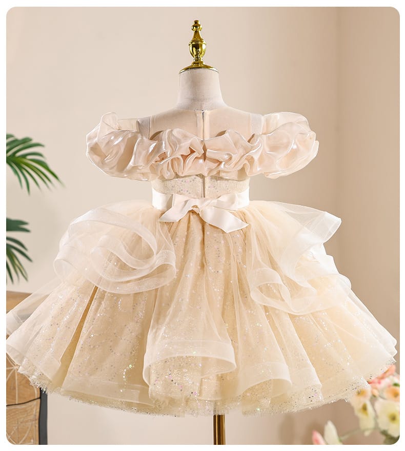 Imported Girls Korean Style Party Dress - Merino