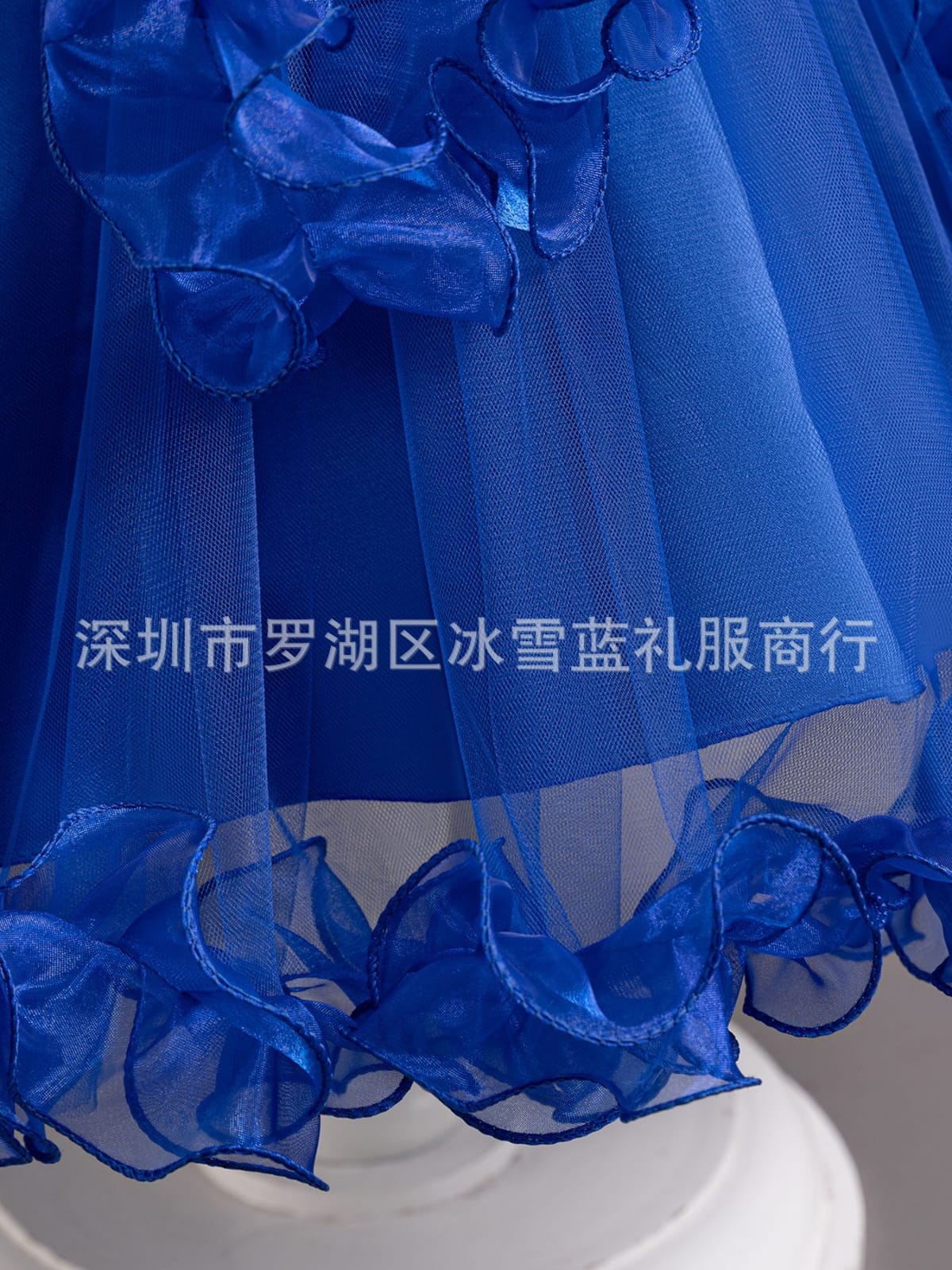 Imported Girls Korean Style Party Dress - Royal Azure
