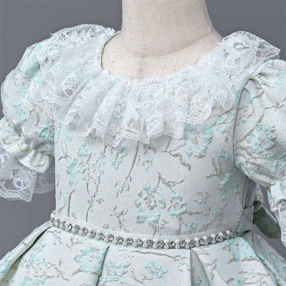 Imported Girls Korean Style Party Dress - Mercury