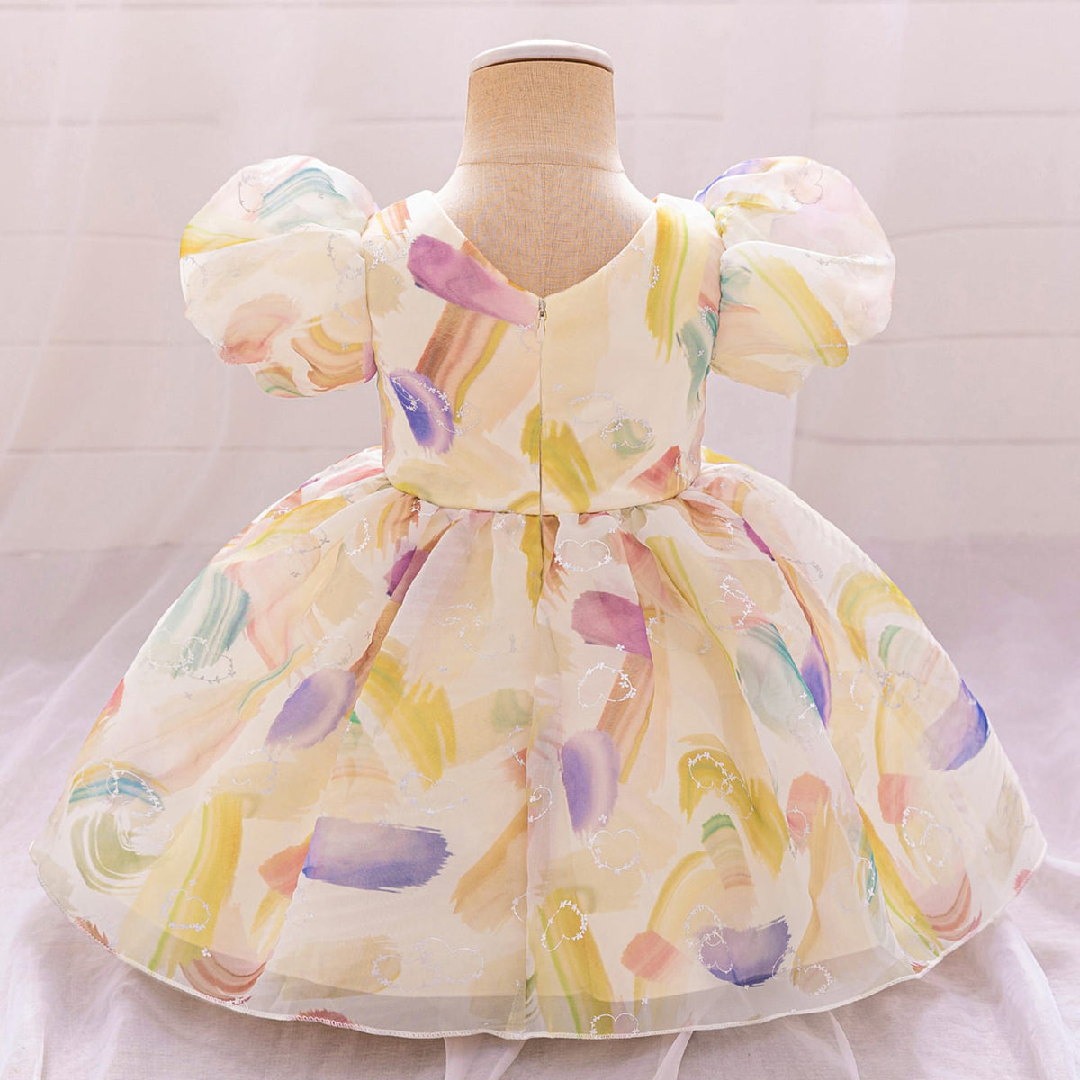 Imported Girls Korean Style Frock - Dust Storm