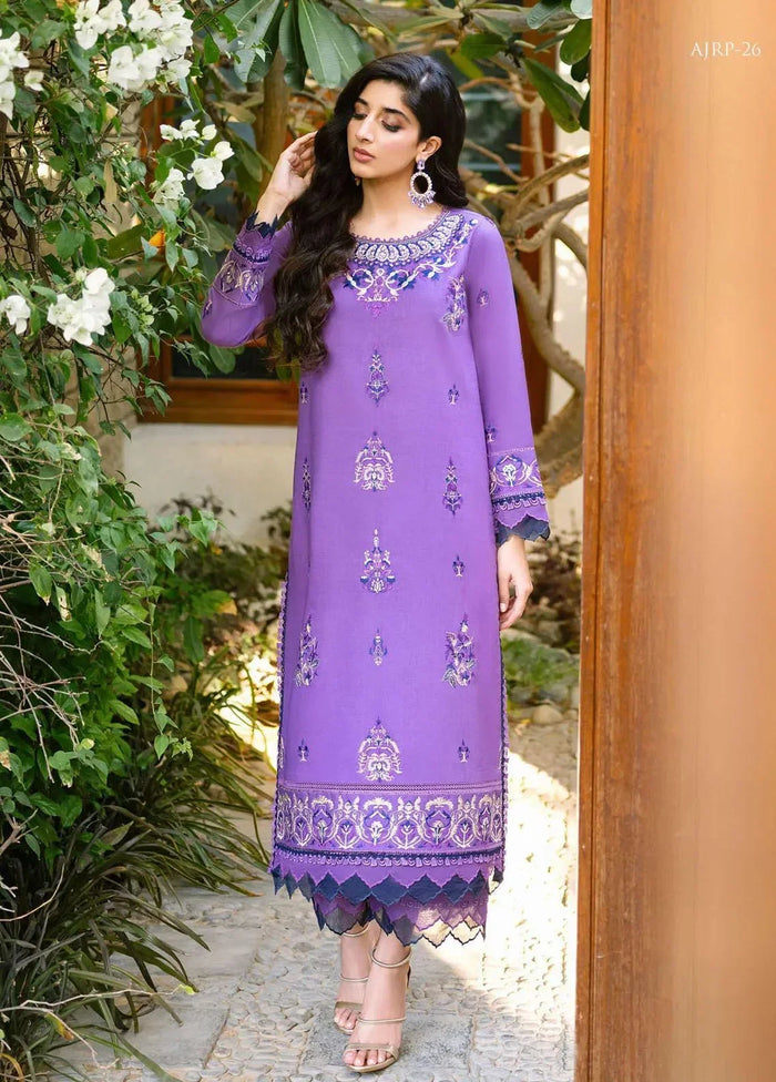 Pakistani Asim Jofa Embroidered Lawn Unstitched Two Piece - AJRP-26