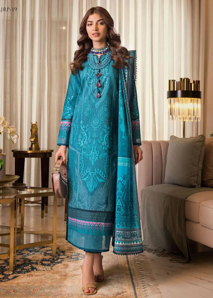 Pakistani Asim Jofa Embroidered Lawn Unstitched Three Piece - AJRP-19