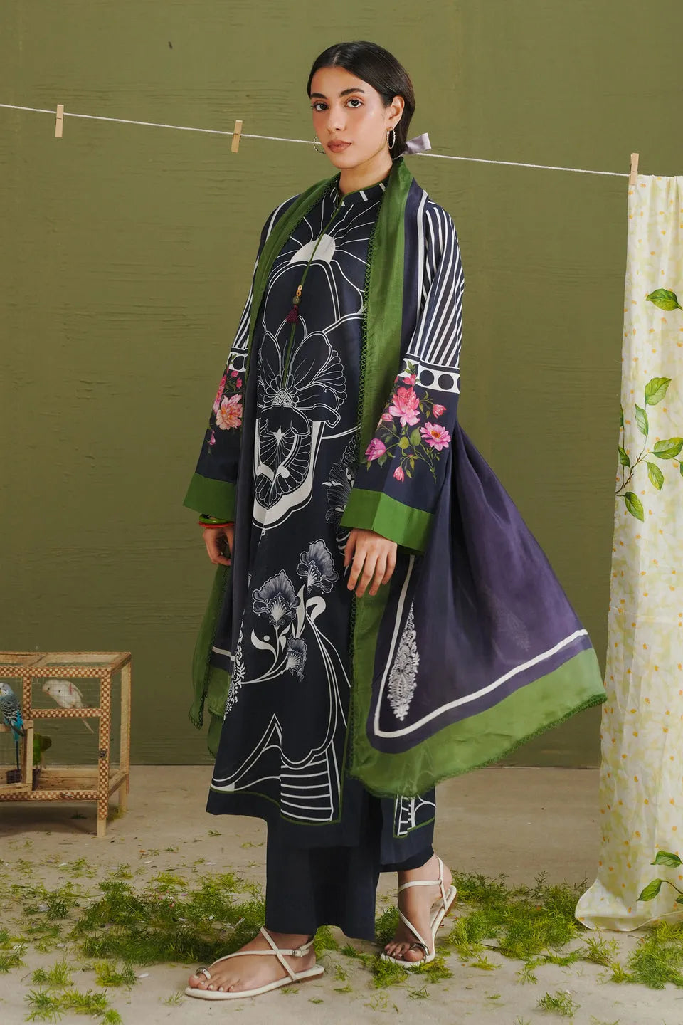 Pakistani Coco by Zarashahjahan Unstitched Three Piece Elix-10B