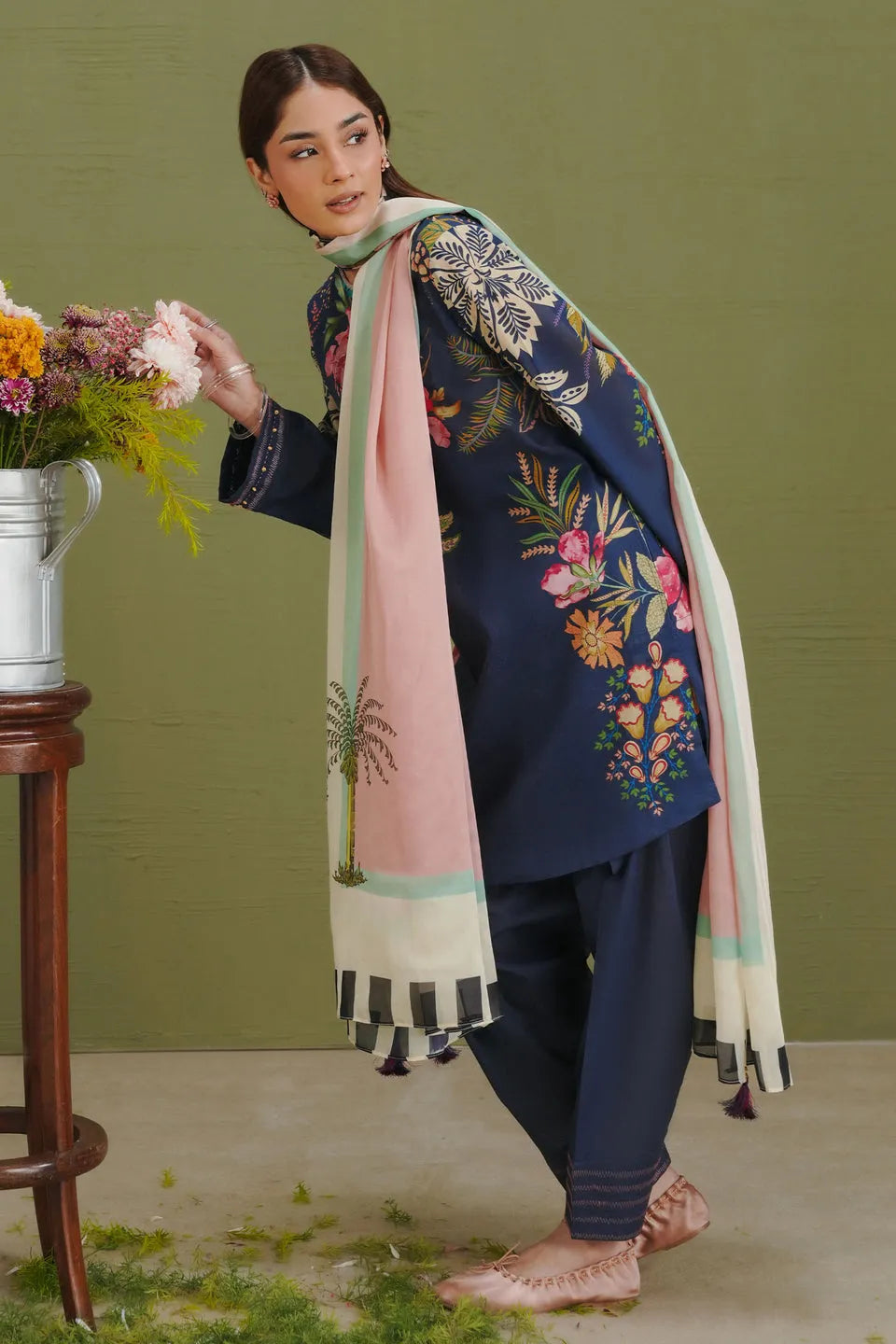 Pakistani Coco by Zarashahjahan Unstitched Three Piece Elix-3B