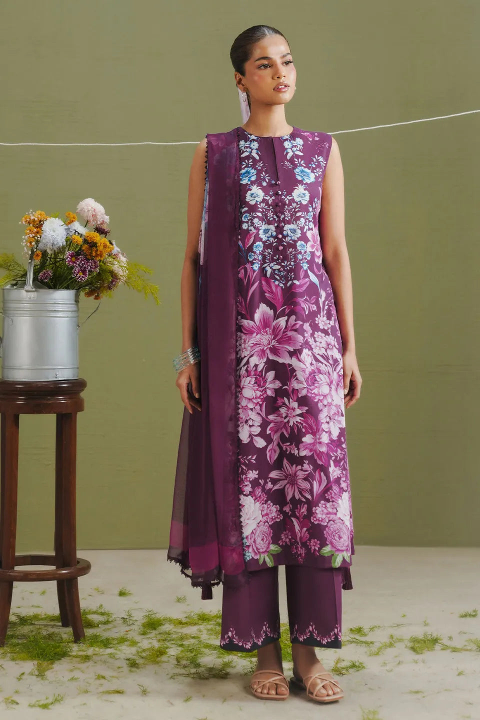Pakistani Coco by Zarashahjahan Unstitched Three Piece Elix-6B