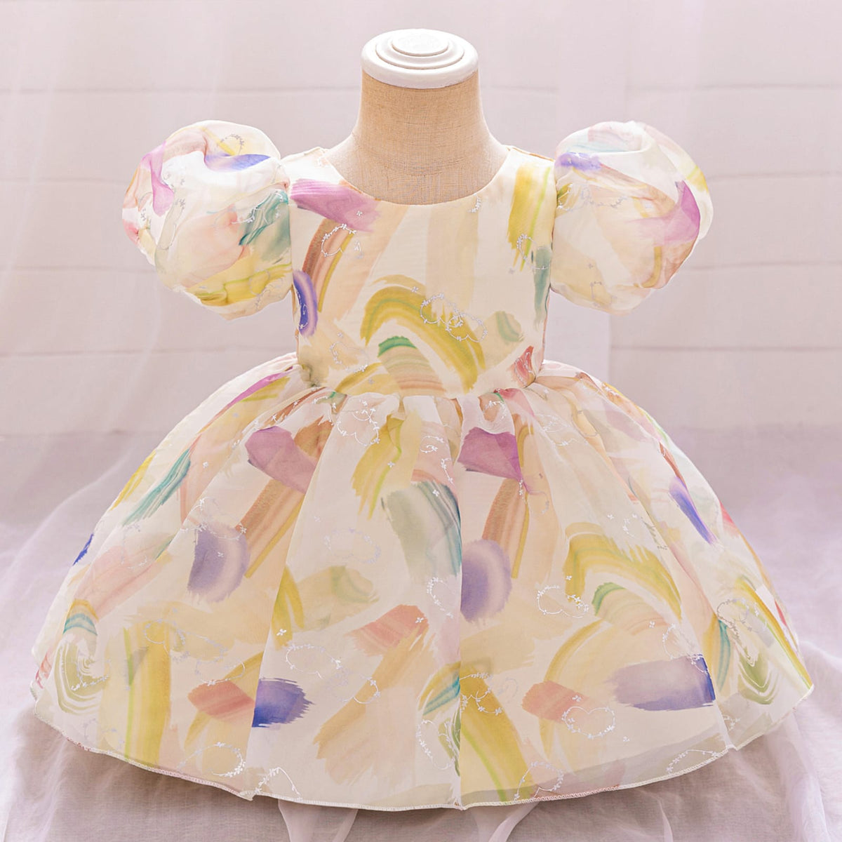 Imported Girls Korean Style Frock - Dust Storm