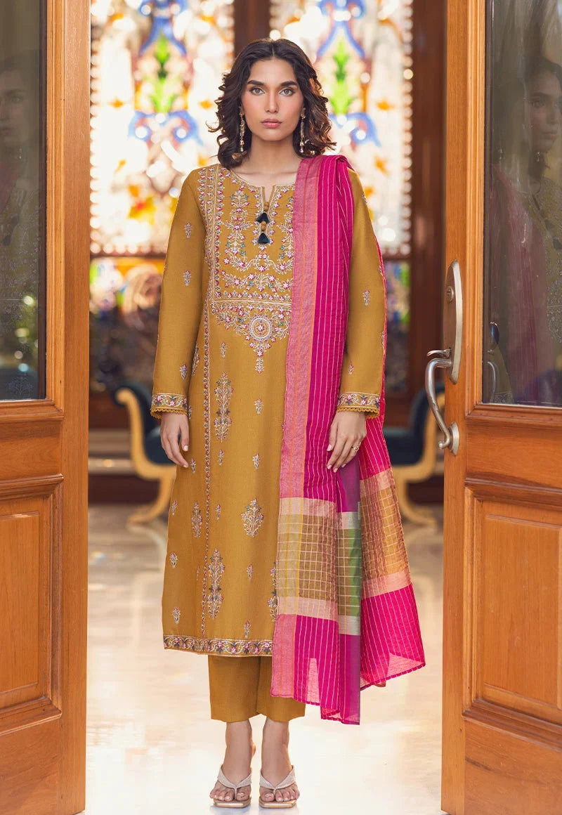 Pakistani Asim Jofa Embroidered Lawn Unstitched Three Piece - AJP-01