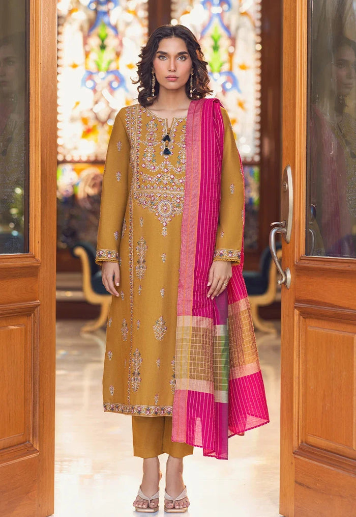 Pakistani Asim Jofa Embroidered Lawn Unstitched Three Piece - AJP-01