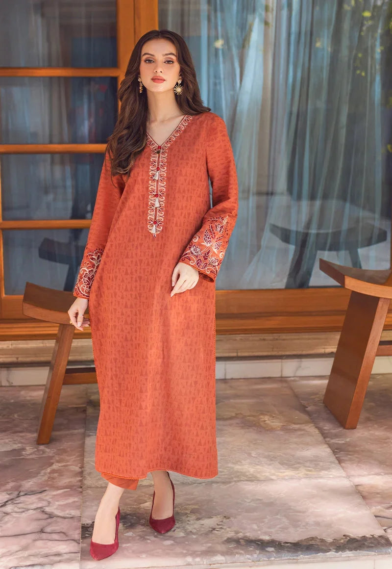 Pakistani Asim Jofa Embroidered Lawn Unstitched Two Piece - AJP-07
