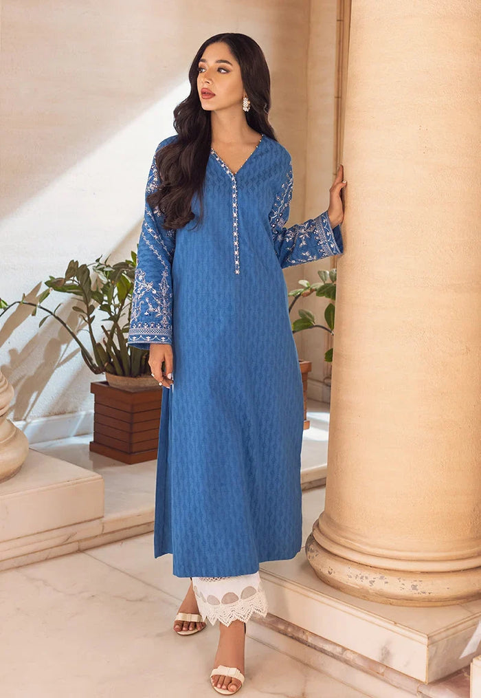 Pakistani Asim Jofa Embroidered Lawn Unstitched Two Piece - AJP-12