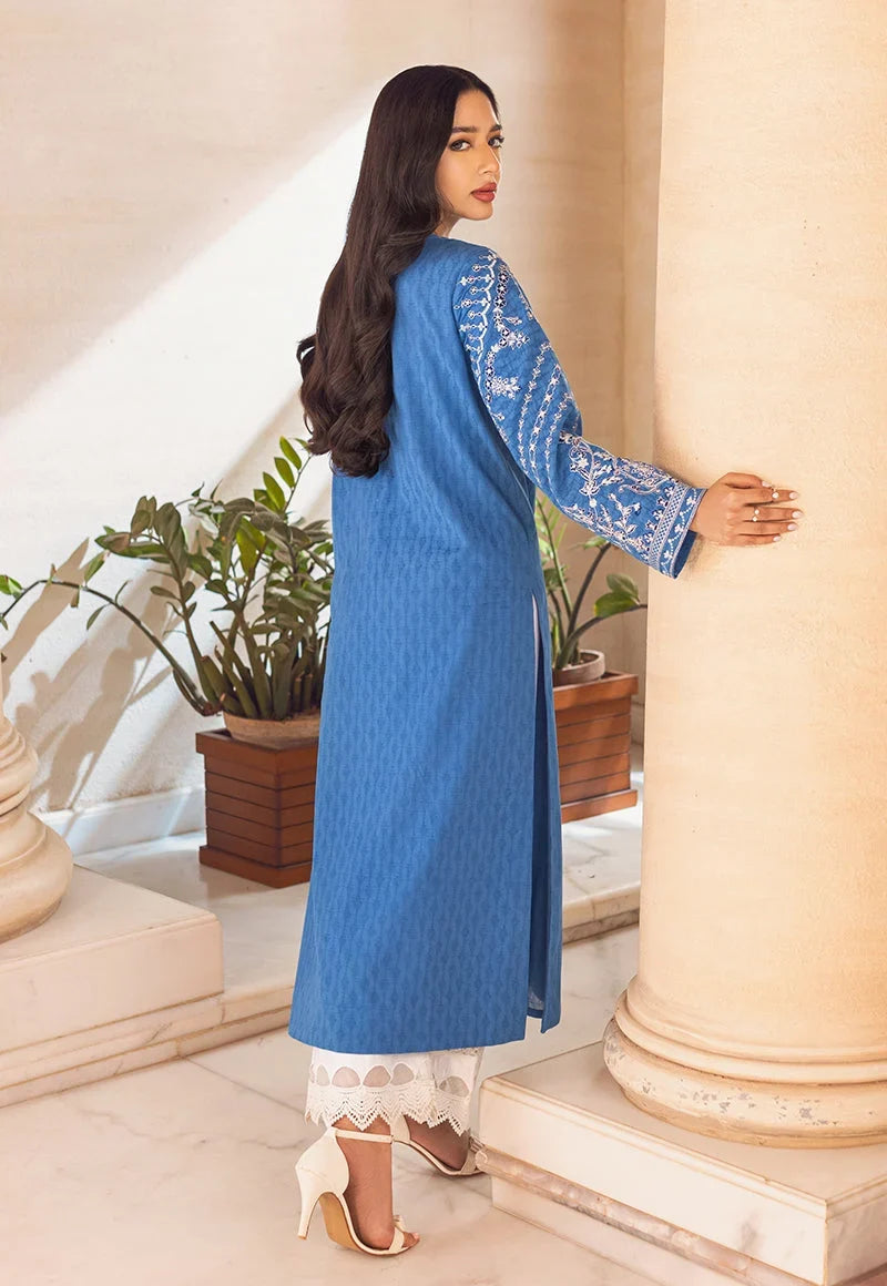 Pakistani Asim Jofa Embroidered Lawn Unstitched Two Piece - AJP-12