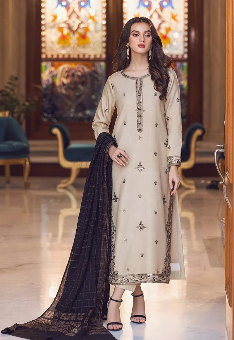 Pakistani Asim Jofa Embroidered Lawn Unstitched Three Piece - Suit AJP-13