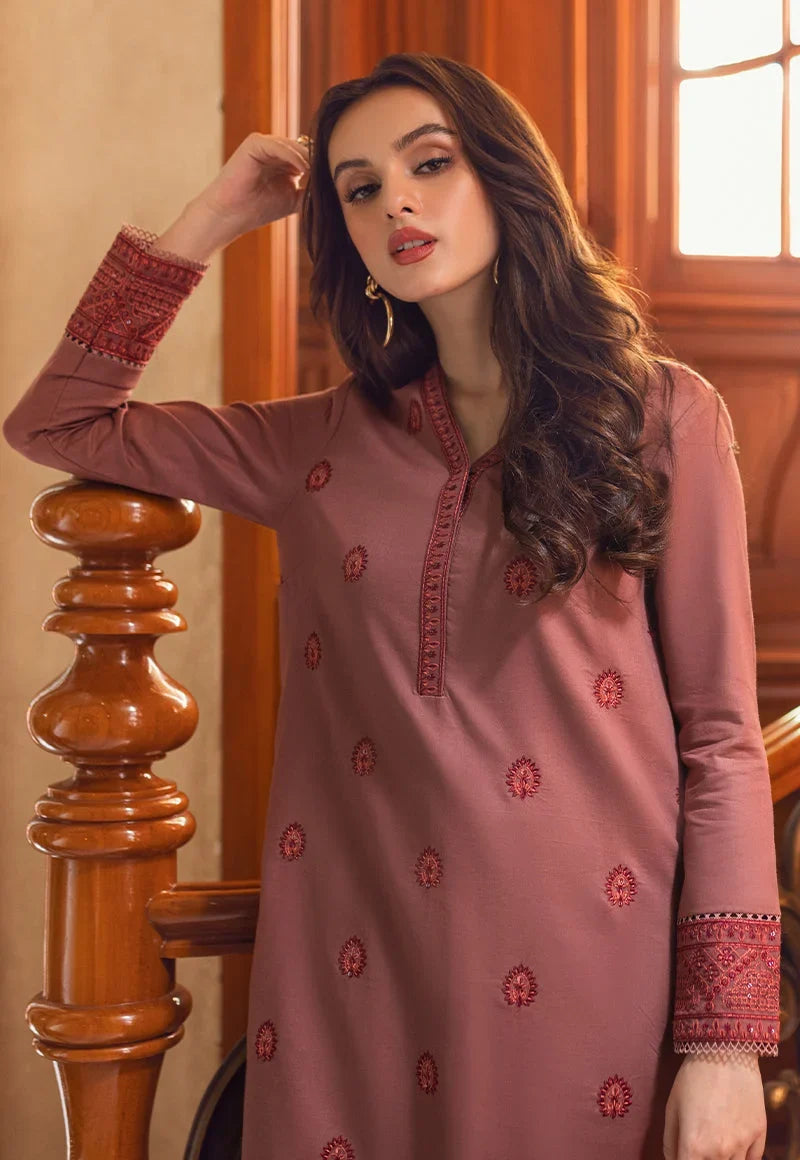 Pakistani Asim Jofa Embroidered Lawn Unstitched Two Piece - Suit AJP