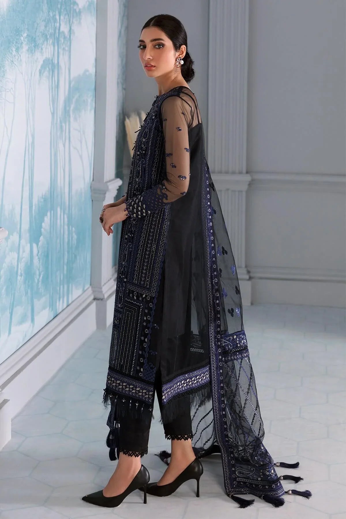 Pakistani Jazmin Iris Luxury Unstitched Three Piece