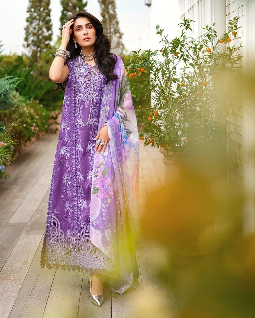 Pakistani Mushq Unstitched Three Piece - Lovers Lane