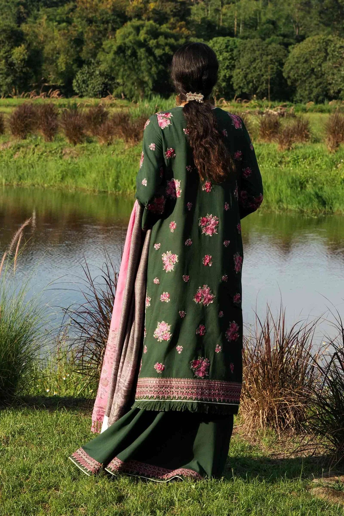 Pakistani GULNAR Unstitched Three Piece