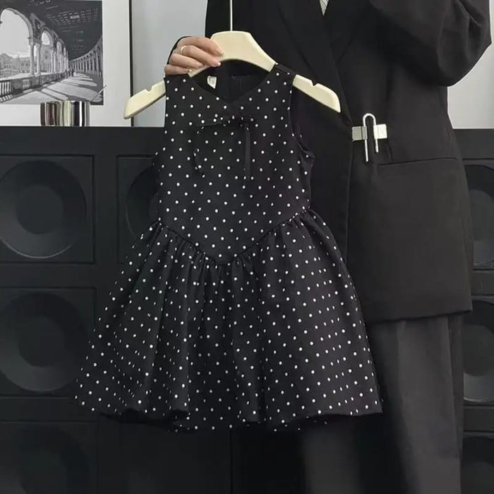 Imported Girls Korean Style Frock - Black