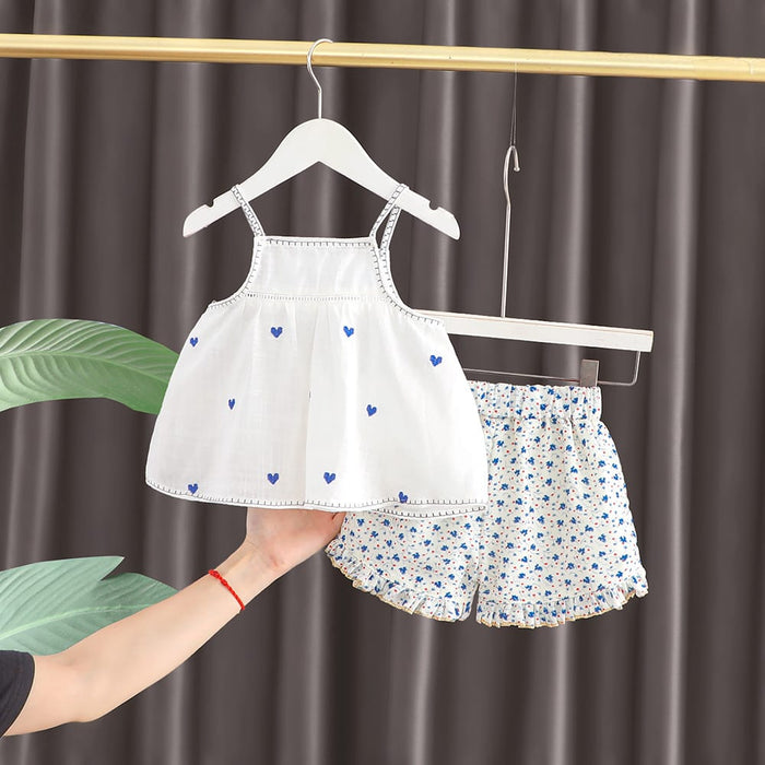 Imported Kids Stylish Top And Pant Set - Seashell