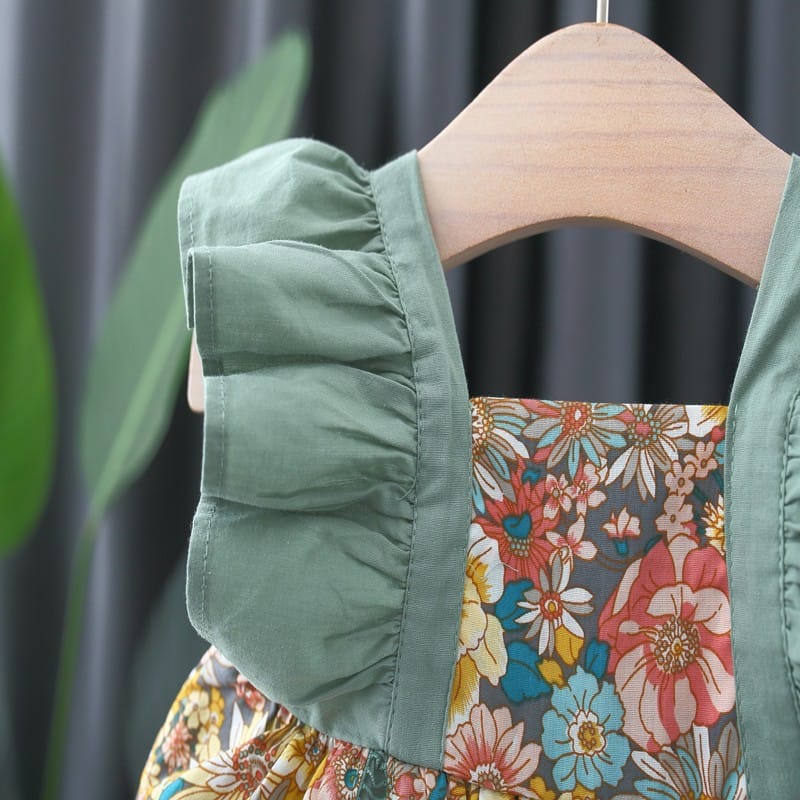 Imported Girls Korean Style Frock - Opal