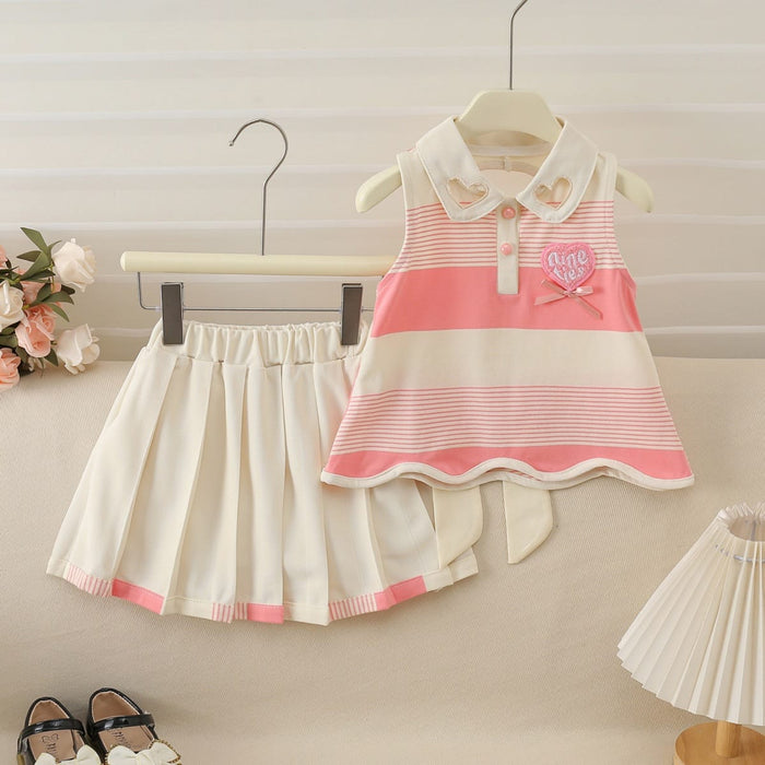 Imported Kids Stylish Top And Pant Set - Light Coral