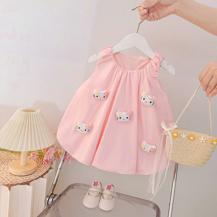 Imported Girls Korean Style Frock - Blossom