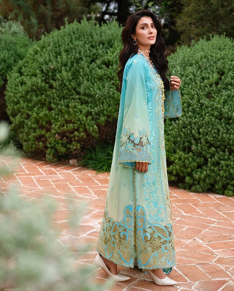 Pakistani Mushq Unstitched Three Piece - Whispering Winds