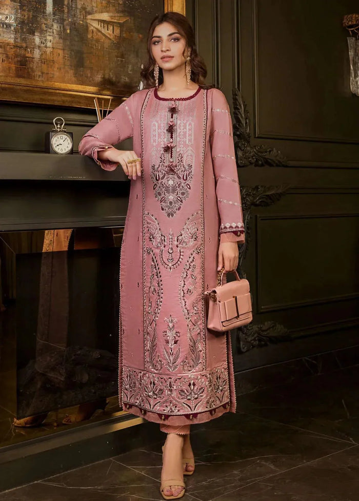 Pakistani Asim Jofa Embroidered Lawn Unstitched Three Piece - AJ23R