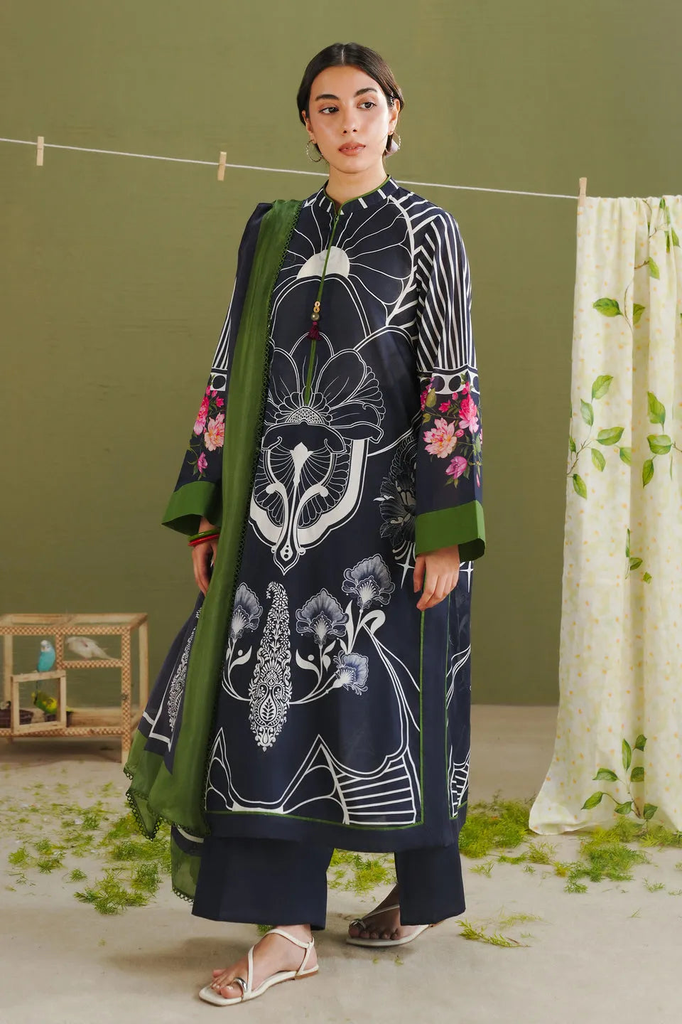 Pakistani Coco by Zarashahjahan Unstitched Three Piece Elix-10B