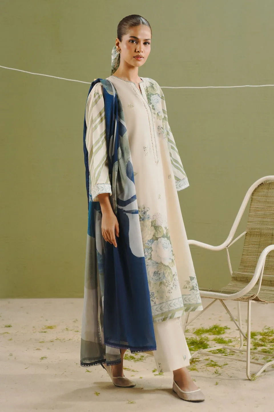 Pakistani Coco by Zarashahjahan Unstitched Three Piece Elix-1B